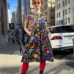Nooworks Frida Party Mix Dress Large